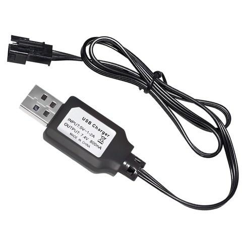 올칩 7.4V 리튬 배터리용 SM-3P USB 충전기 RC카 드론 보트 호환 충전 케이블, (SM3P) 7.4v USB충전기, 1개, (SM3P) 7.4v USB충전기