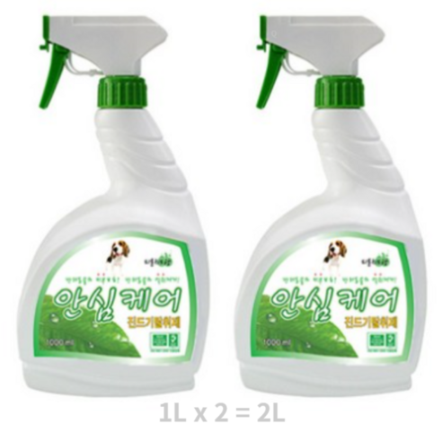 예삐 반려견 안심케어 진드기 제거용 탈취제, 1L, 2개