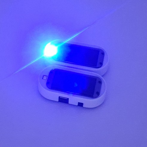 실감 나는 블랙박스 모형과 밝은 LED 점멸등을 사용하여 차량 도난을 예방하는 시큐리티 장치