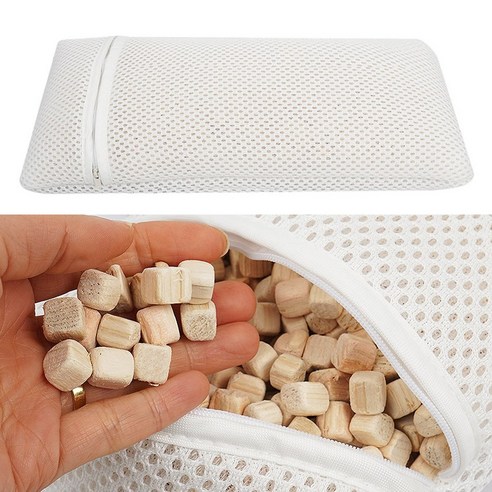 편백향 편백큐브칩 2kg 3kg 5kg 국내산 편백나무칩 13mm, 1개 편백나무알갱이 16 예담 편백나무 큐브 순면 베개 베개속 피톤치드 편백나무칩, 3D메쉬(화이트), 1개