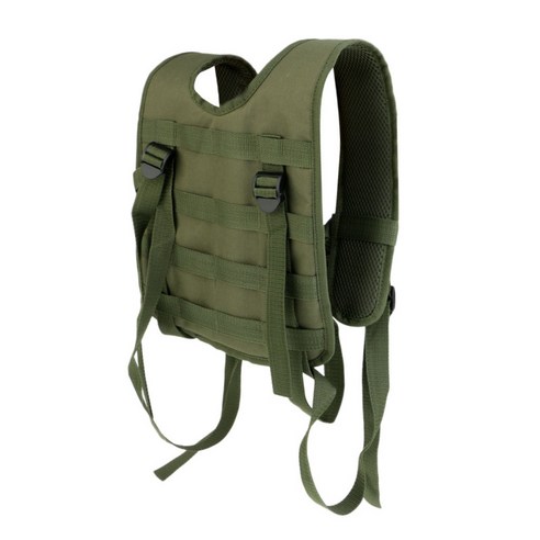 배틀 벨트 용 모듈 형 옥스포드 H-Harness Molle 조끼 멜빵, 육군 녹색, 18.9x6.7x2.4inch, 600D 옥스포드