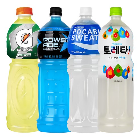 토레타&게토레이&파워에이드&포카리스웨트 1.5L X 각3개(총12개) 갈증해소 이온음료 운동음료, 1세트