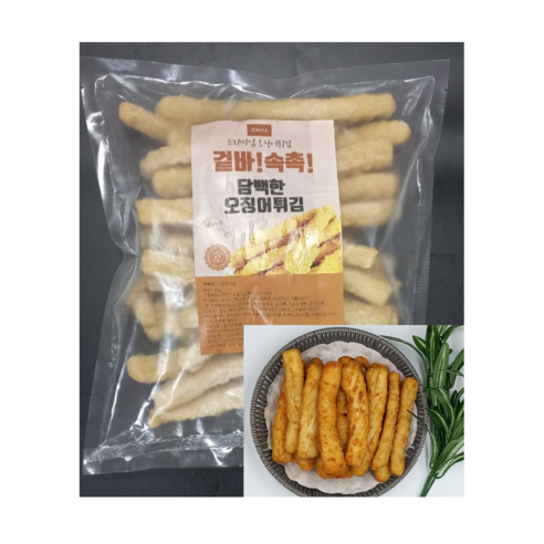 국내생산 조덕이네 업소용 오징어튀김 분식튀김 1kg, 5개