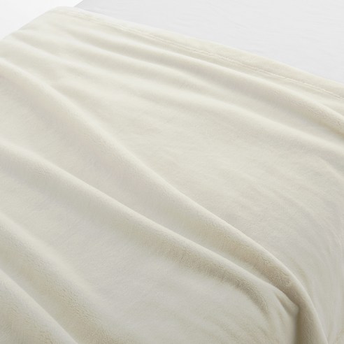무인양품 MUJI 따뜻한 화이버 두꺼운 모포, 아이보리