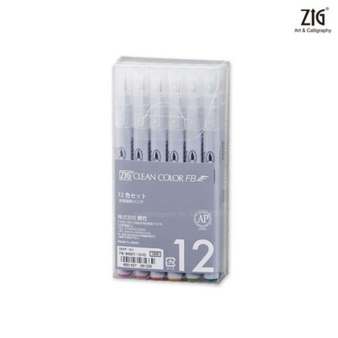 ZIG 클린컬러 FB 브러쉬펜 12색 세트, FB-6000T(Soft), 1세트