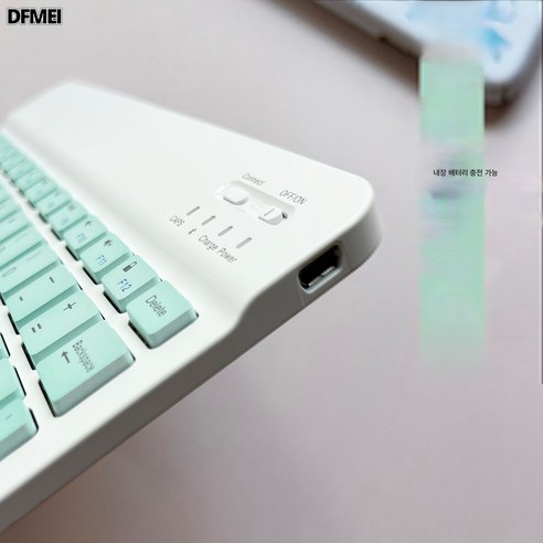 DFMEI 블루투스 키보드 아이패드 키보드 마우스 세트 휴대용 태블릿 마그네틱 마카롱 키보드