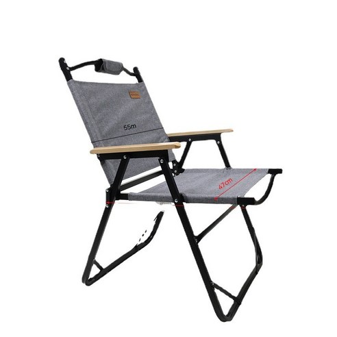 휴대용 야외 접의자 등받이 접의자 캐주얼 의자 캠핑 낚시 광고 의자, 검정색
