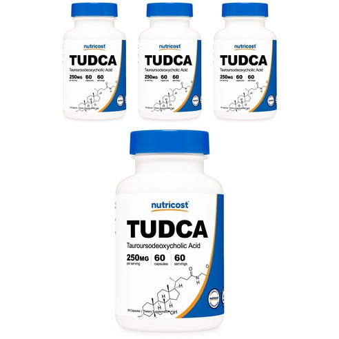 뉴트리코스트 TUDCA 타우로우르소데옥시콜 애시드 250mg 캡슐, 60개입, 4개