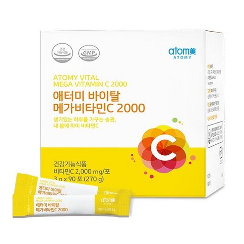 애터미 바이탈 메가비타민C 2000 3gx90포 DK, 270g, 1개