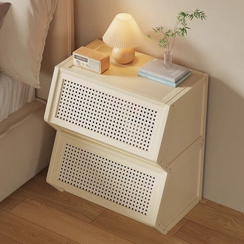 좁은 거실 답답함 해결 Alemon 뱀부 원목 수납장으로 싹