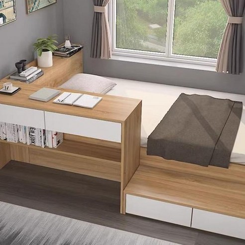 공간 효율 극대화, 원룸을 위한 다재다능한 원룸 책상 침대 세트