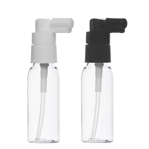 [25개묶음판매] 헤어스프레이 20ml 30ml 50ml 60ml 75ml 80ml 100ml 헤어미스트용기, 30ml(L) 투명용기, 흰색캡, 10개