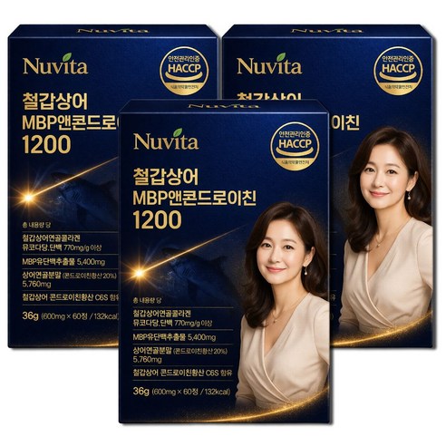 뉴비타 MBP 앤 콘드로이친 1200 [15개구매시 포사인 콘드로이친 1200 돼지연골 유래 사은품 증정], 3박스, 60정