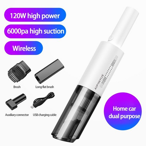 자동차 청소기 휴대용, 이탈리아, wireless White