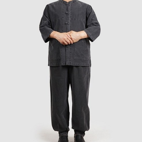 단아한의 남성 남자 개량한복 생활한복 퓨전한복 법복 절옷 차이나넥 저고리+바지 상수리9부세트