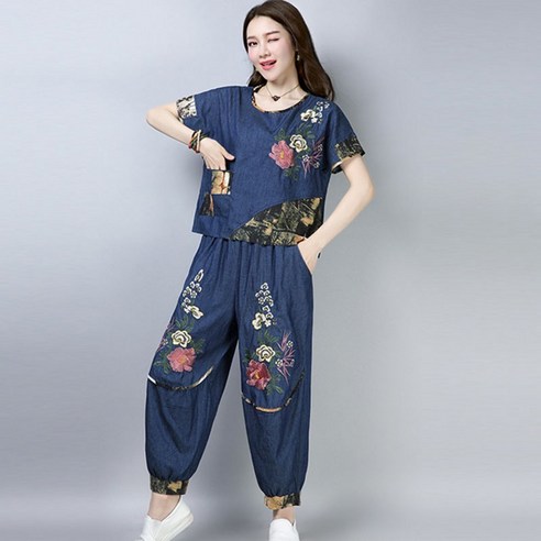 여성용 생활한복 상하의세트