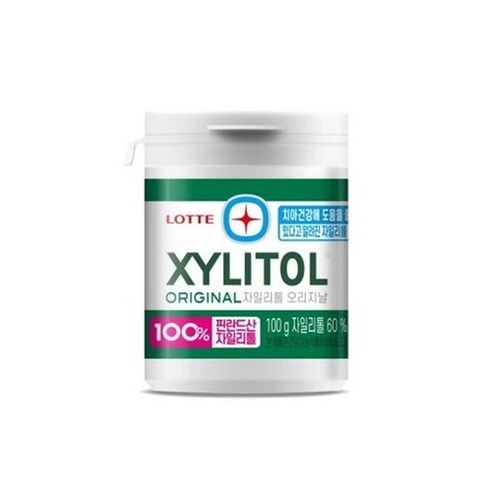 롯데 자일리톨 오리지날 용기 100g x 1통, 단품, 상세페이지 참조