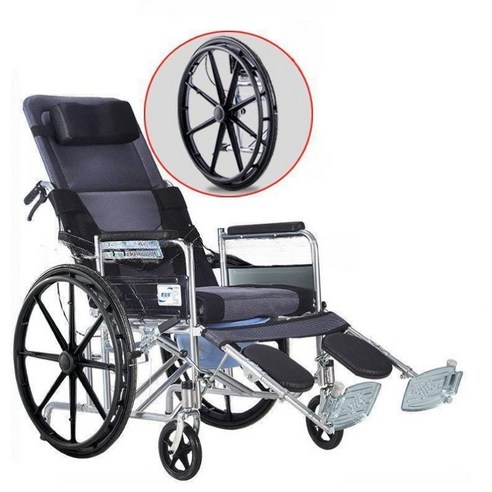 거상형 어르신 휠체어 병원 요양원 수동 눕이식 침대형
