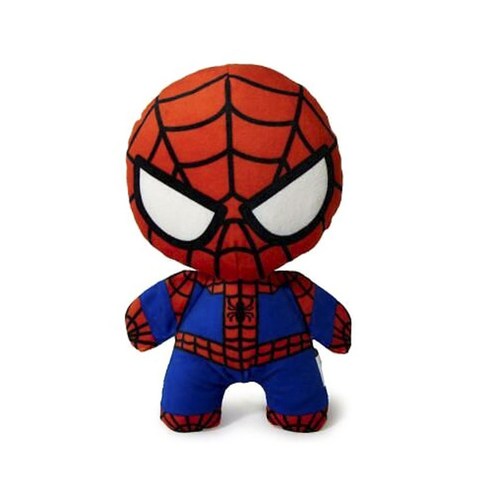 버클다운 카와이 스탠딩 포즈 반려견 장난감 스퀴커 플러쉬 봉제장난감, 1개, Spiderman