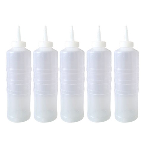 일상속반짝 국내생산 잘라쓰는 소스통 1구 뚜껑 미포함, 5개, 600ml