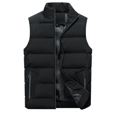 클로닉 남녀공용 프리미엄 겨울 하이넥 패딩조끼 빅사이즈