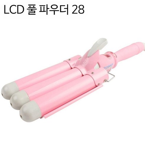 Windee 물결 고데기 볼륨 펌고데기 물결웨이브 오일 세라믹 코팅 온도 디스플레이 220V 28mm 여성용계란말이헤어컬링스틱 물잔물면헤드 옥수수파마 삼열케이크 라지롤 계란말이스, 단일사이즈, 14_LCD 풀 파우더 28