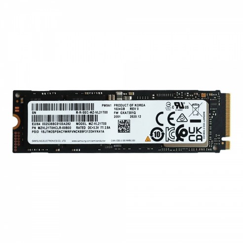 벌크 병행상품 삼성전자 PM9A1 M.2 NVMe SSD (1TB)