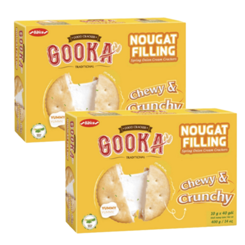 GOOKA 구카 누가 필링 크래커 400g (10g X 40개입) / 베트남, 1개