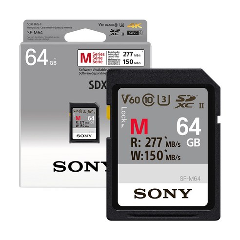 소니코리아정품 SDXC UHS-II U3 V60 SD카드, SF-M512/T (512GB)