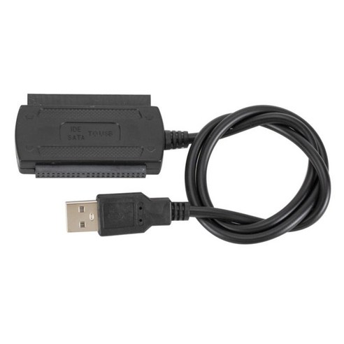 2.5 3.5인치 하드 드라이브 HD 480Mbps 데스크탑용 IDE SATA-USB2.0 어댑터, 6x3.8x1cm, 검은 색, ABS