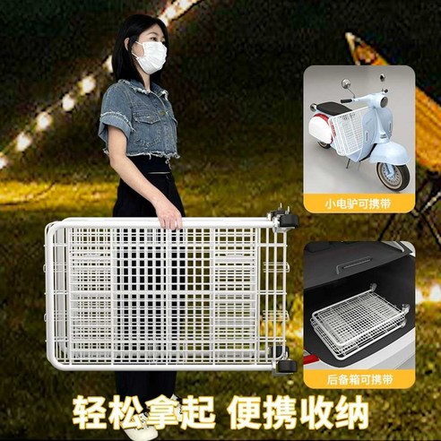 공간 효율성과 세련된 디자인을 겸비한 접이식 철망 매대 가판대