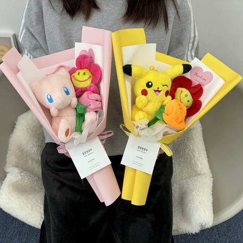 포켓몬의 사랑스러움이 가득한 꽃다발로 특별한 순간을 장식하세요