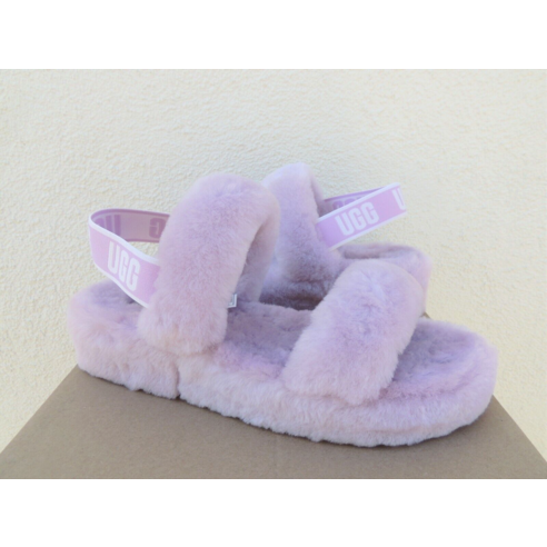 [관부가세포함] UGG 어그 CA ASTER FLUFF OH 네 슬라이드 양가죽 슬리퍼 샌들 미국 11/ EUR 42 ~박스