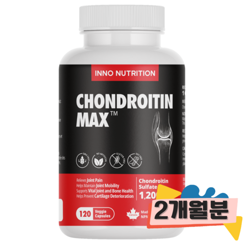 이노뉴트리션 소연골 콘드로이친 1200mg 120정 저분자 고순도 관절영양제, 1개, 120개