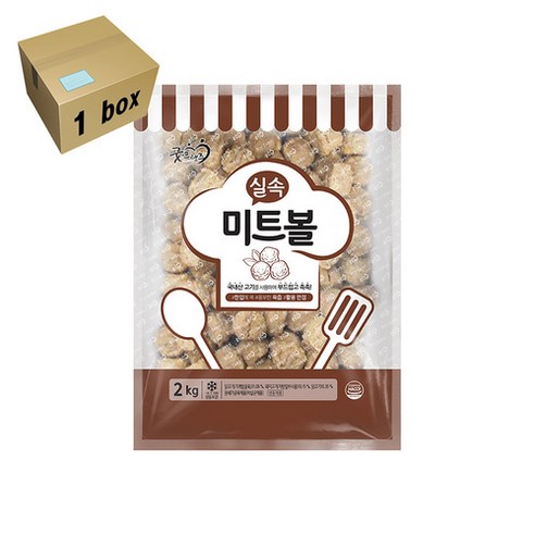 굿프랜즈 실속미트볼 1box (2kg ), 2kg, 5개