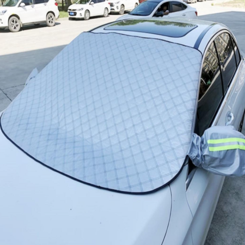 지티알 차량용 앞유리 햇빛가리개는 성에 방지커버와 앞유리커버가 결합된 제품입니다.