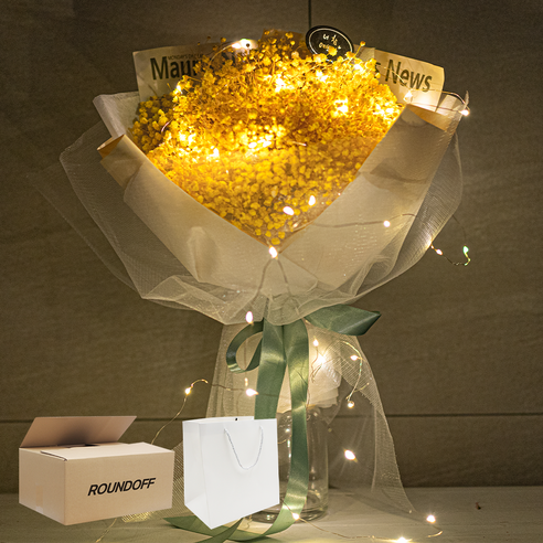 영원한 시간의 아름다움을 담은 '1000일 동안' 보존화 안개꽃다발