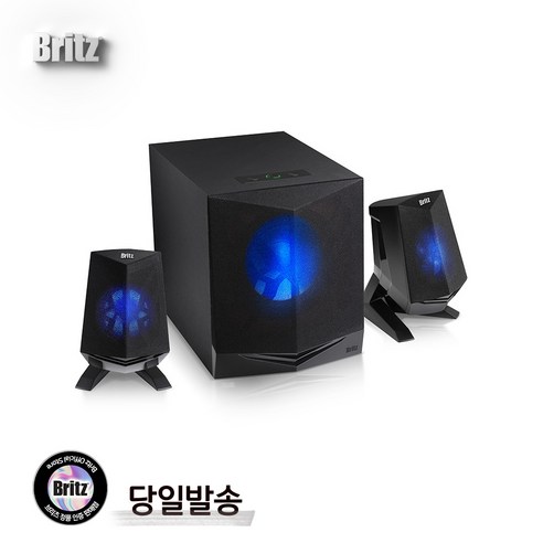 브리츠 2.1채널 게이밍 블루투스 PC용 스피커, BR-NS30BT