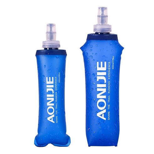 AONIJIE TPU 스포츠 소프트 플라스크 물통 접이식 크로스컨트리 물 주머니 물병, 볏짚 사용