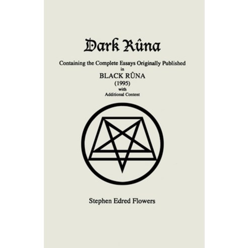 (영문도서) Dark Rûna: Containing the Complete Essays Originally Published in Black Rûna (1995) Paperback, Lodestar Books, English, 9781885972507