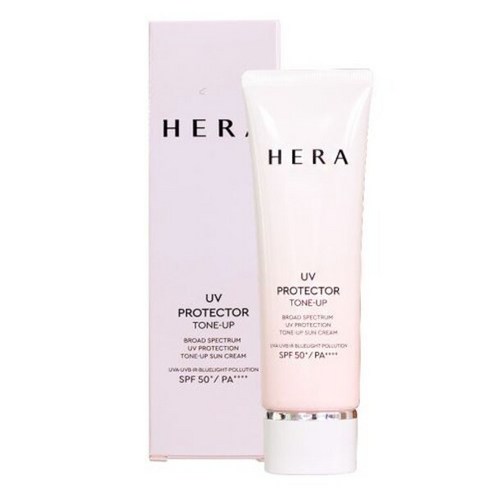 정품 헤라 UV 프로텍터 톤업 썬크림 SPF50+/PA++++ 50ML, UV프로텍터 멀티디펜스 썬크림, 1개