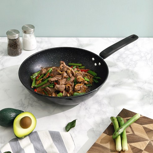 합리적인 가격에 뛰어난 기능성을 더한 맥반석 코팅 업소용 궁중팬 32cm, 주방을 더욱 풍요롭게!