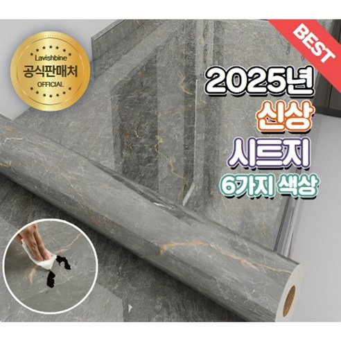 라비쉬바인 붙이는 오염방지 타일 방수 데코 대리석 주방 시트지, E