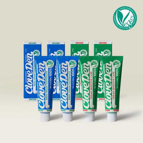 클로브덴 비건 치약: 건강한 잇몸과 민감한 치아를 위한 선택 비건치약세트