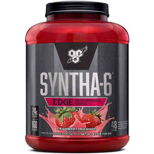 비에스엔 신타 6 엣지 프로틴 파우더 드링크 믹스 단백질 보충제, 1.75kg, 스트로베리 밀크셰이크(Strawberry Milkshake)