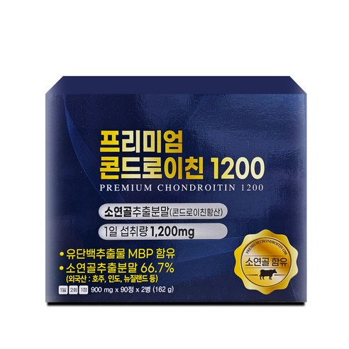 프리미엄 콘드로이친 1200 소연골 180정 3개월분, 2개, 90정