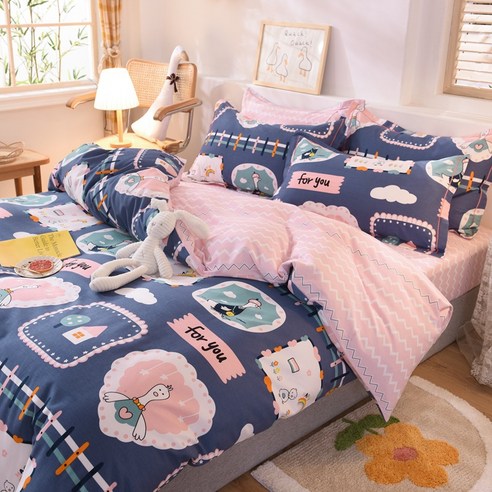 GoGold 침구 - 두 꺼 운 보온 순면 마모 침구 4 종 세트 1.2m / 1.5m / 1.8m, SKU-28