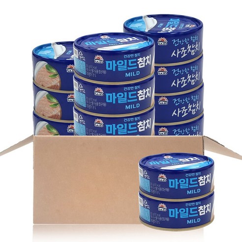 사조 마일드 참치, 200g, 12개