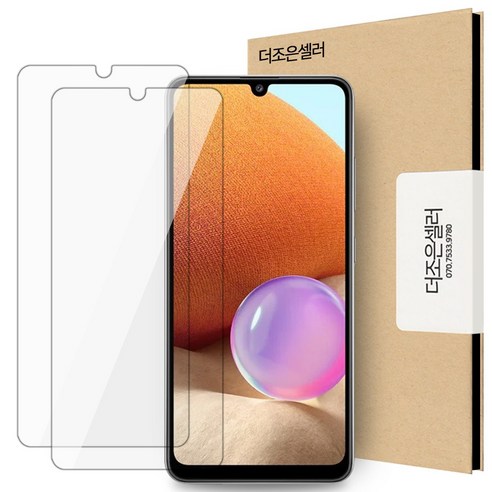 더조은셀러 2매입 갤럭시A32 4G 강화유리필름 메가글라스, 1개