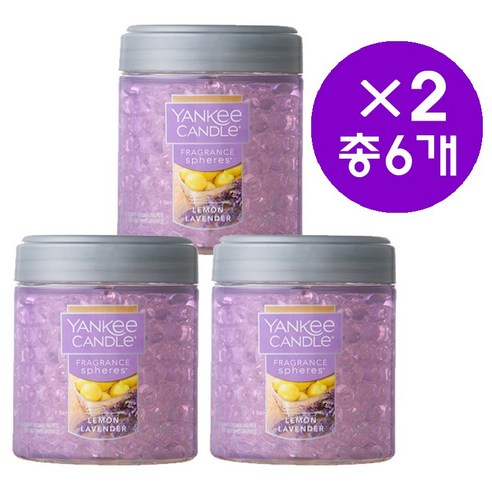 양키캔들 프래그런스 스피어스 차량용방향제, 6개, 레몬라벤더